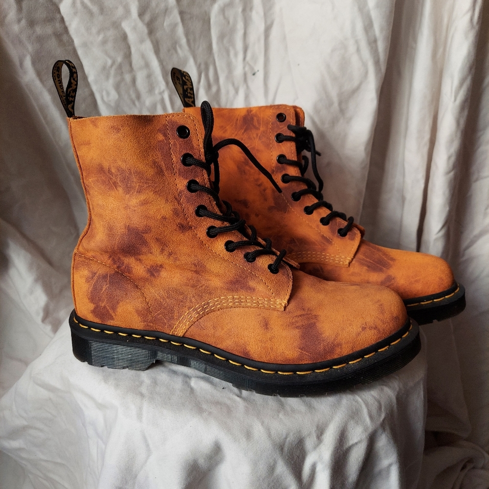 Dr. Martens 1460 Pascal Tie Dye Leather Suede Boots